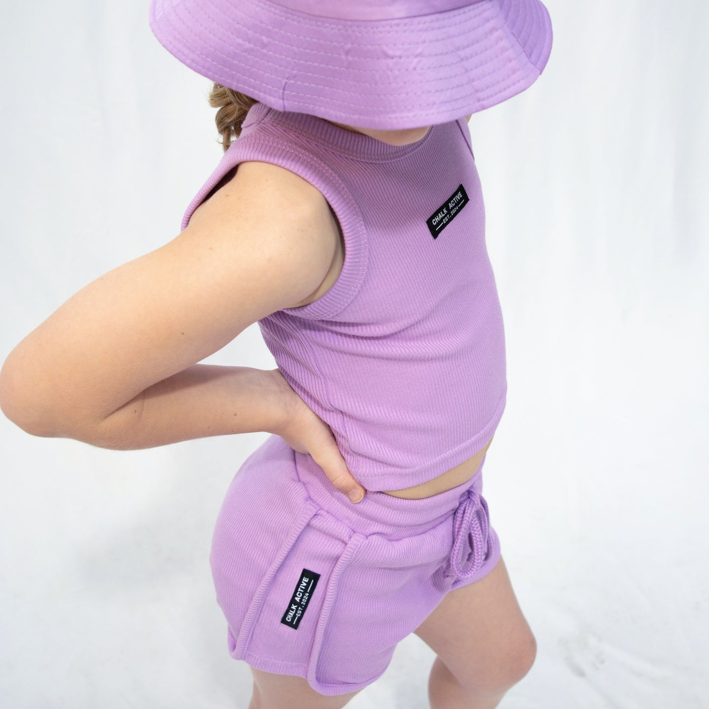 Chalk Active Purple Jogger Short