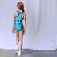 Teal Flower Leotard