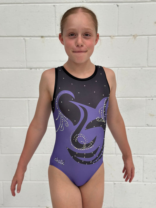 Glitz Sleeveless Sub Leo with Crystals