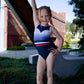 Navy/Red Piper Leotard