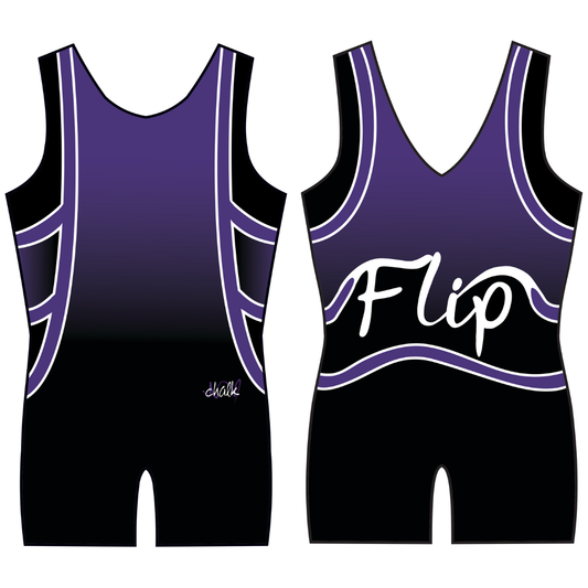 Flip Sleeveless Leotard with Crystals