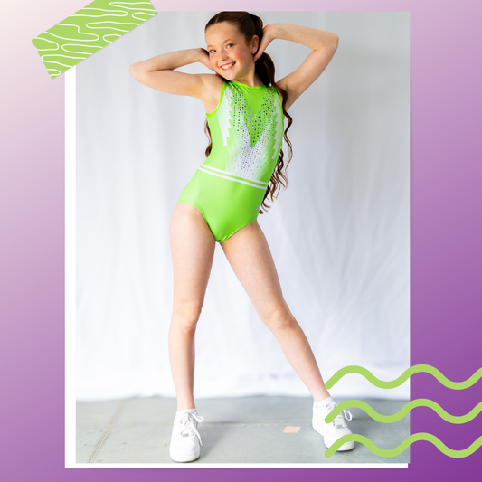 Lime Crystal Leotard